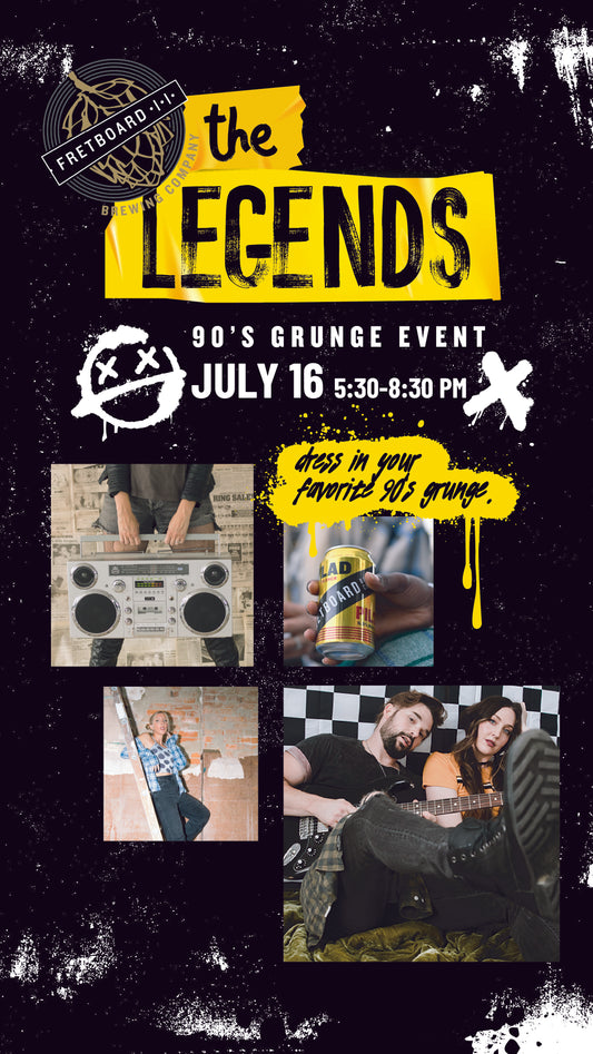 Fretboard Legends | Come as You Are | a Grunge Party